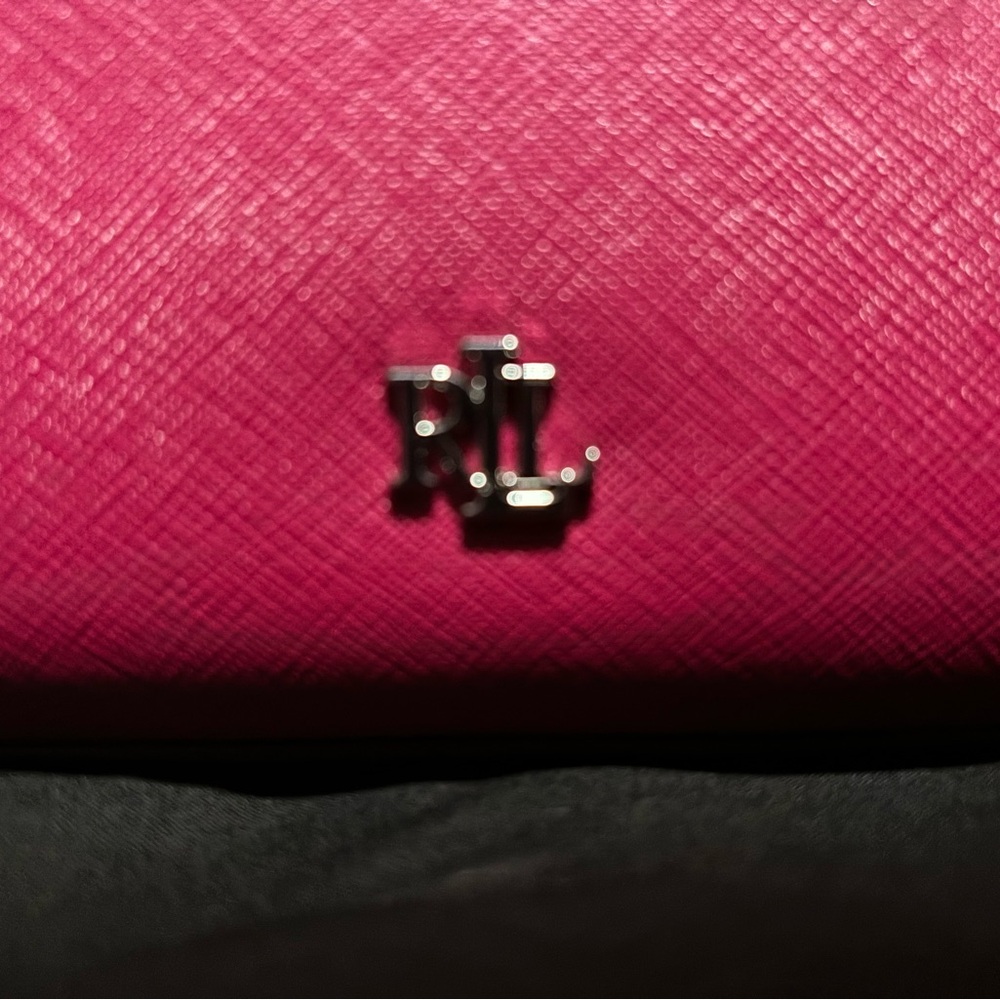 Barely Used Lauren Ralph Lauren Hanna Satchel Bag - Picture 2 of 11